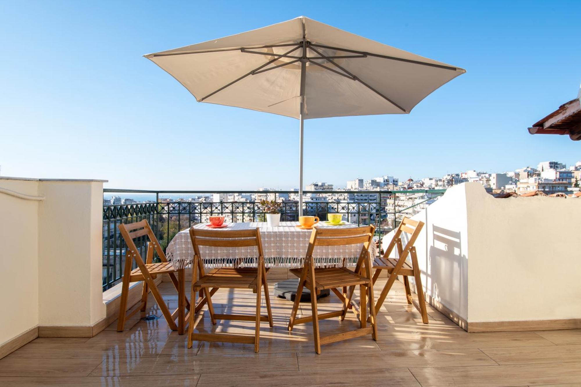 Sunset Rooftop Apartment Saloniki Zewnętrze zdjęcie